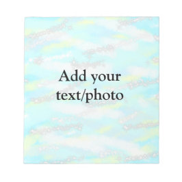 Eenvoudig pastelglitterkleurig voeg jouw tekst fot notitieblok