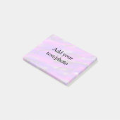 Eenvoudig pastelglitterkleurig voeg jouw tekst fot post-it® notes (Schuin)