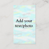 Eenvoudig pastelglitterkleurig voeg jouw tekst fot visitekaartje (Achterkant)