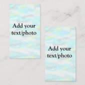 Eenvoudig pastelglitterkleurig voeg jouw tekst fot visitekaartje (Voorkant / Achterkant)