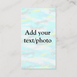 Eenvoudig pastelglitterkleurig voeg jouw tekst fot visitekaartje
