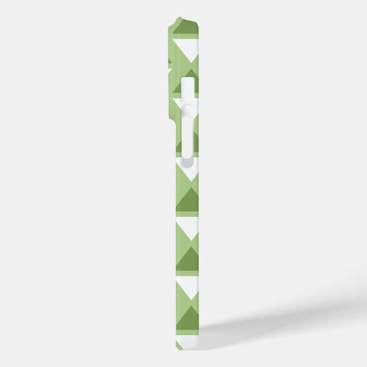 Eenvoudig pastelgroen geometrisch patroon Case-Mate iPhone case (Achterkant / Links)