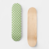 Eenvoudig pastelgroen geometrisch patroon persoonlijk skateboard (Voorkant)