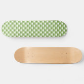 Eenvoudig pastelgroen geometrisch patroon persoonlijk skateboard (Horizontaal)