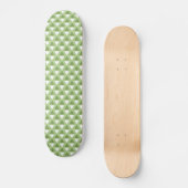 Eenvoudig pastelgroen geometrisch patroon persoonlijk skateboard (Voorkant)