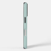 Eenvoudig pastelgroen hart met minimale scriptnaam Case-Mate iPhone case (Achterkant / Rechts)