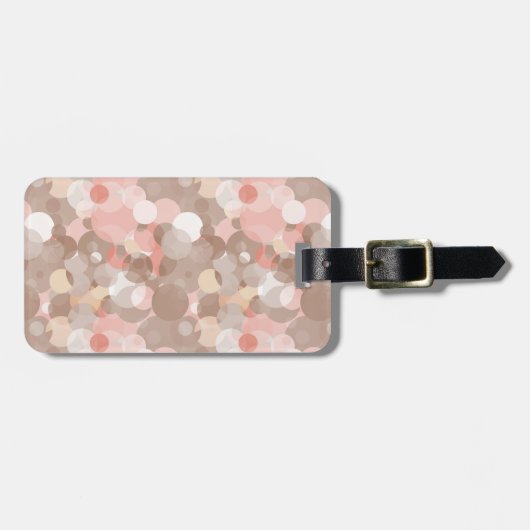 Eenvoudig patroon - cirkels bagagelabel (Voorkant horizontaal)
