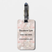 Eenvoudig patroon - cirkels bagagelabel (Achterkant verticaal)