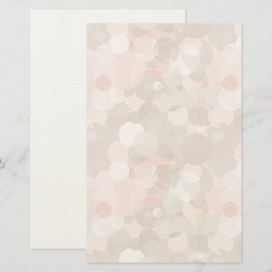 Eenvoudig patroon - cirkels briefpapier (Voorkant / Achterkant)