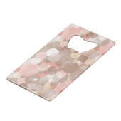 Eenvoudig patroon - cirkels creditkaart flessenopener (Achterkant Gekanteld)