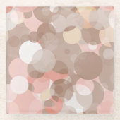 Eenvoudig patroon - cirkels glazen onderzetter (Voorkant)