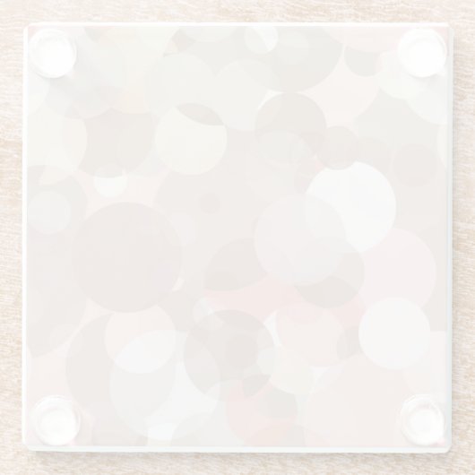 Eenvoudig patroon - cirkels glazen onderzetter (Achterkant)