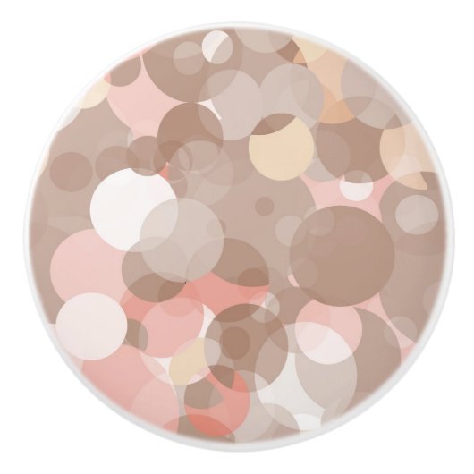 Eenvoudig patroon - cirkels keramische knop (Voorkant)