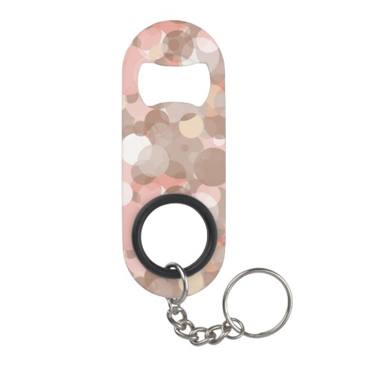 Eenvoudig patroon - cirkels sleutelhanger flessenopener (Achterkant)