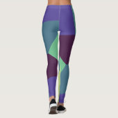 Eenvoudig patroon met mooie kleuren leggings (Achterkant)