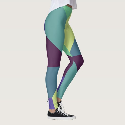 Eenvoudig patroon met mooie kleuren leggings (Rechts)