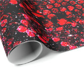 eenvoudig patroon rode slang cadeaupapier (Rol Hoek)