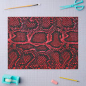 eenvoudig patroon rode slang tissuepapier (Craft)