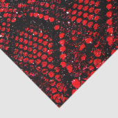 eenvoudig patroon rode slang tissuepapier (Detail)