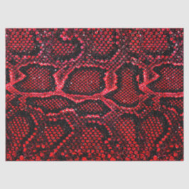 eenvoudig patroon rode slang tissuepapier