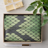 eenvoudig patroon van zwarte en groene slangen tissuepapier (Geschenk)