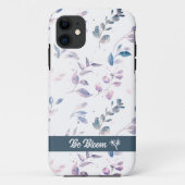 Eenvoudig patroon verlaat iPhone Case (Achterkant)