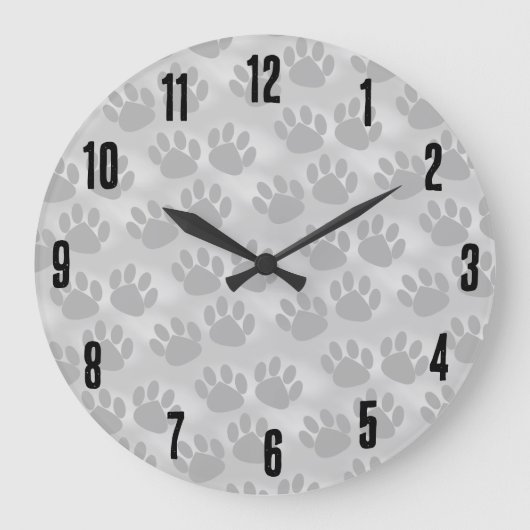 Eenvoudig patroon voor pootafdrukken grote klok (Voorkant)