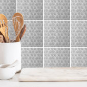 Eenvoudig patroon voor pootafdrukken tegeltje