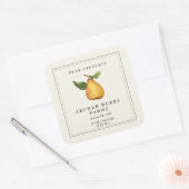 Eenvoudig Pear Preserve Jam Jar Label (Envelop)