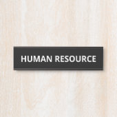 Eenvoudig personeelsbestand deurbordje (Voorkant)