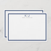 Eenvoudig, persoonlijk bedankt Wenskaart (Voorkant / Achterkant)