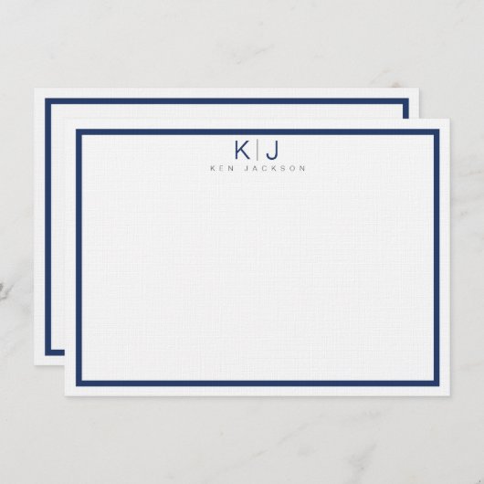 Eenvoudig, persoonlijk bedankt Wenskaart (Voorkant / Achterkant)