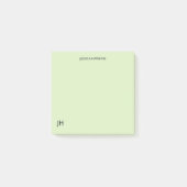 Eenvoudig Persoonlijk Briefpapier Monogram Bord Gr Post-it® Notes (Voorkant)