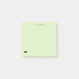 Eenvoudig Persoonlijk Briefpapier Monogram Bord Gr Post-it® Notes