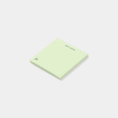 Eenvoudig Persoonlijk Briefpapier Monogram Bord Gr Post-it® Notes (Schuin)