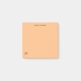 Eenvoudig Persoonlijk Briefpapier Monogram Bord Si Post-it® Notes