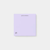 Eenvoudig Persoonlijk Briefpapier Monogram Licht P Post-it® Notes (Voorkant)