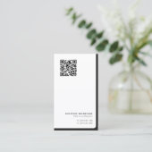 Eenvoudig persoonlijk professioneel QR-codenetwerk Visitekaartje (Staand voorkant)