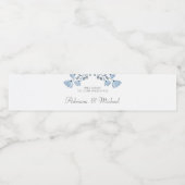 Eenvoudig persoonlijk tintje waterfles etiket (Enkel label)