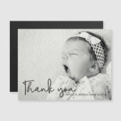 Eenvoudig Persoonlijke Foto Bedankt van Baby Meisj (Voorkant / Achterkant)
