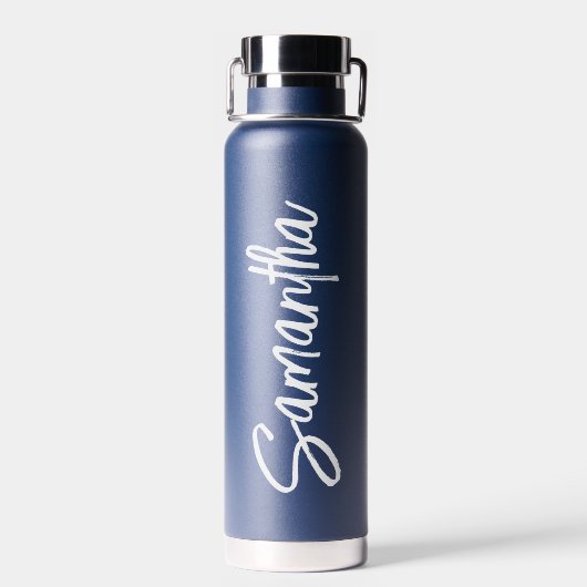 Eenvoudig persoonlijke naamscript waterfles (Achterkant)