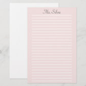 Eenvoudig persoonlijke schrijfmachine aangepast do briefpapier (Voorkant / Achterkant)