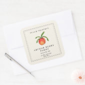 Eenvoudig  perzik conserveren Jam Jar Label (Envelop)