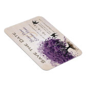 Eenvoudig perzikoortsheinboombruiloft opslaan Datu Magneet (Rechterzijde)