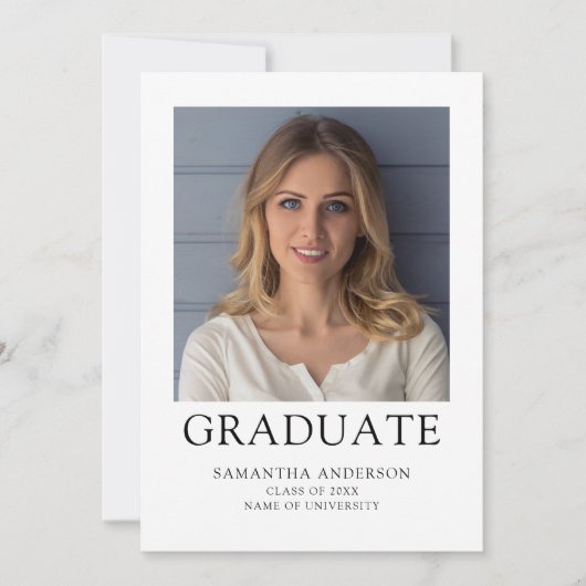 Eenvoudig Photo University Afstuderen Aankondiging (Voorkant)