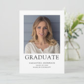 Eenvoudig Photo University Afstuderen Aankondiging (Staand voorkant)