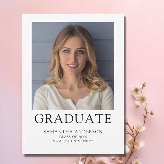 Eenvoudig Photo University Afstuderen Aankondiging