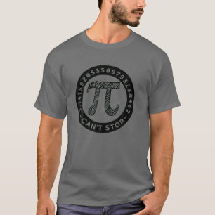 Eenvoudig PI-symbool Nationale PI-dag kan Pi Won n T-shirt