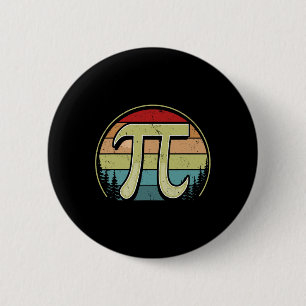 Eenvoudig PI-symbool Nationale PI-Man Vrouwen Wisk Ronde Button 5,7 Cm