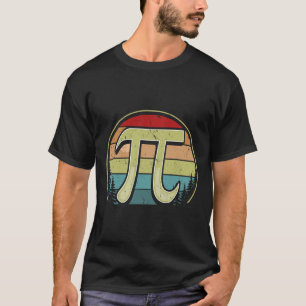 Eenvoudig PI-symbool Nationale PI-Man Vrouwen Wisk T-shirt